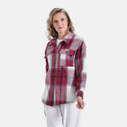 La Marey Brushed Checked Shirt (Size 16 to 18) - Red