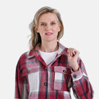 La Marey Brushed Checked Shirt (Size 16 to 18) - Red