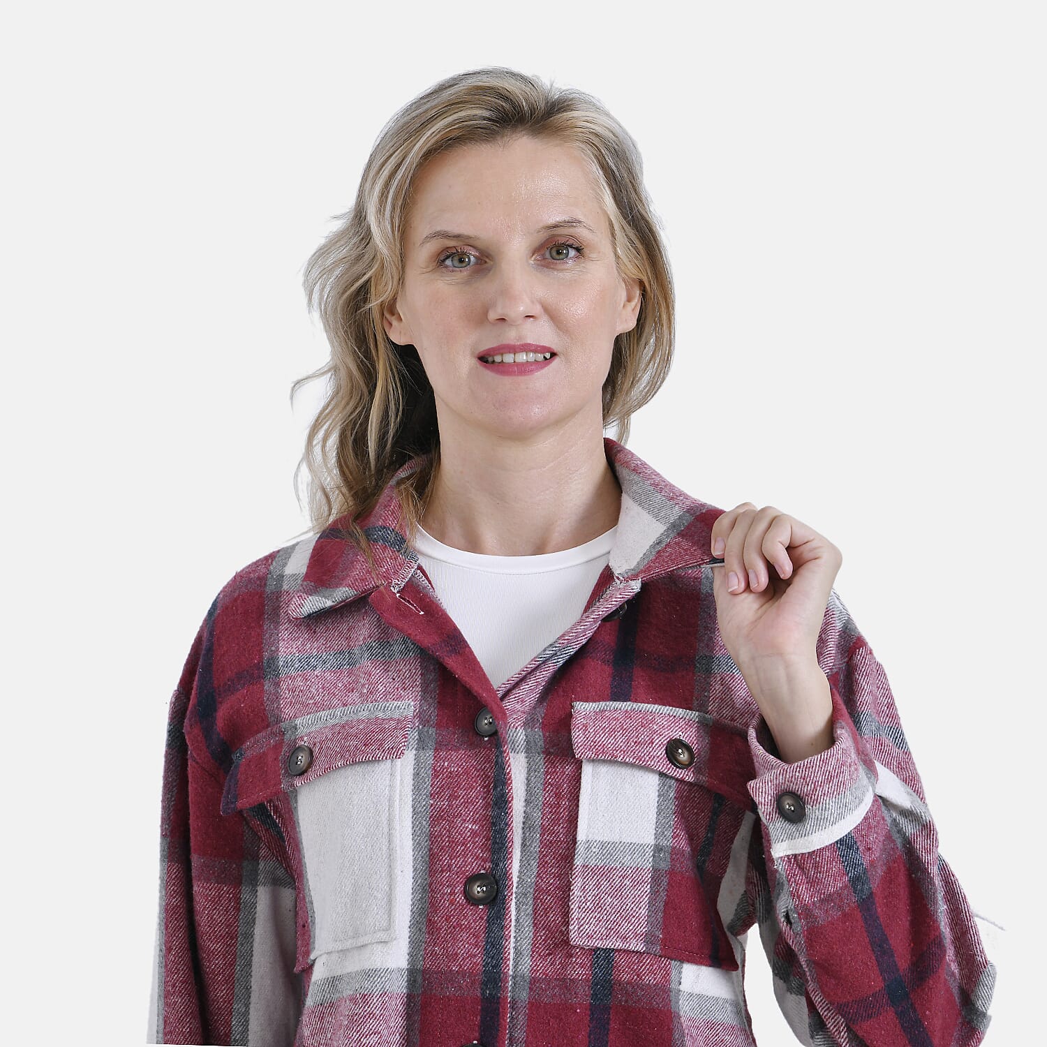 La Marey Brushed Checked Shirt (Size 16 to 18) - Red 7810747 5