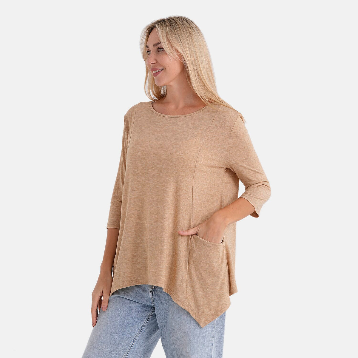 La Marey Soft-Touch Asymmetric Top (Size 16 To 18) - Beige V32605536 3