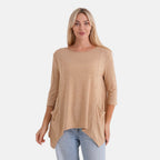 La Marey Soft-Touch Asymmetric Top (Size 16 To 18) - Beige