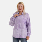 La Marey Floral Relaxed Fit Shirt (Size 16 to 18) - Purple