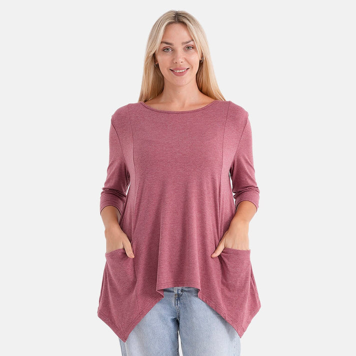 La Marey Soft-Touch Asymmetric Top (Size 16 To 18) - Rose 8360204 1