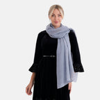 La Marey Mulberry Silk Scarf (177 x 110 cm) - Grey