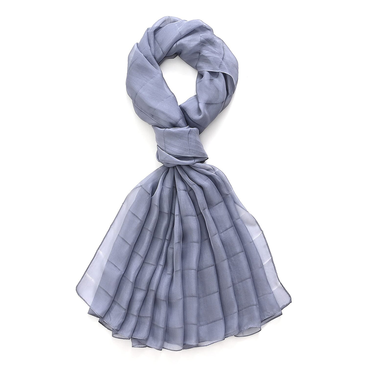 La Marey Mulberry Silk Scarf (177 x 110 cm) - Grey 8319335 5