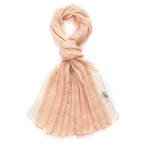 La Marey 100% Mulberry Silk Scarf (177 x 110 cm) - Beige