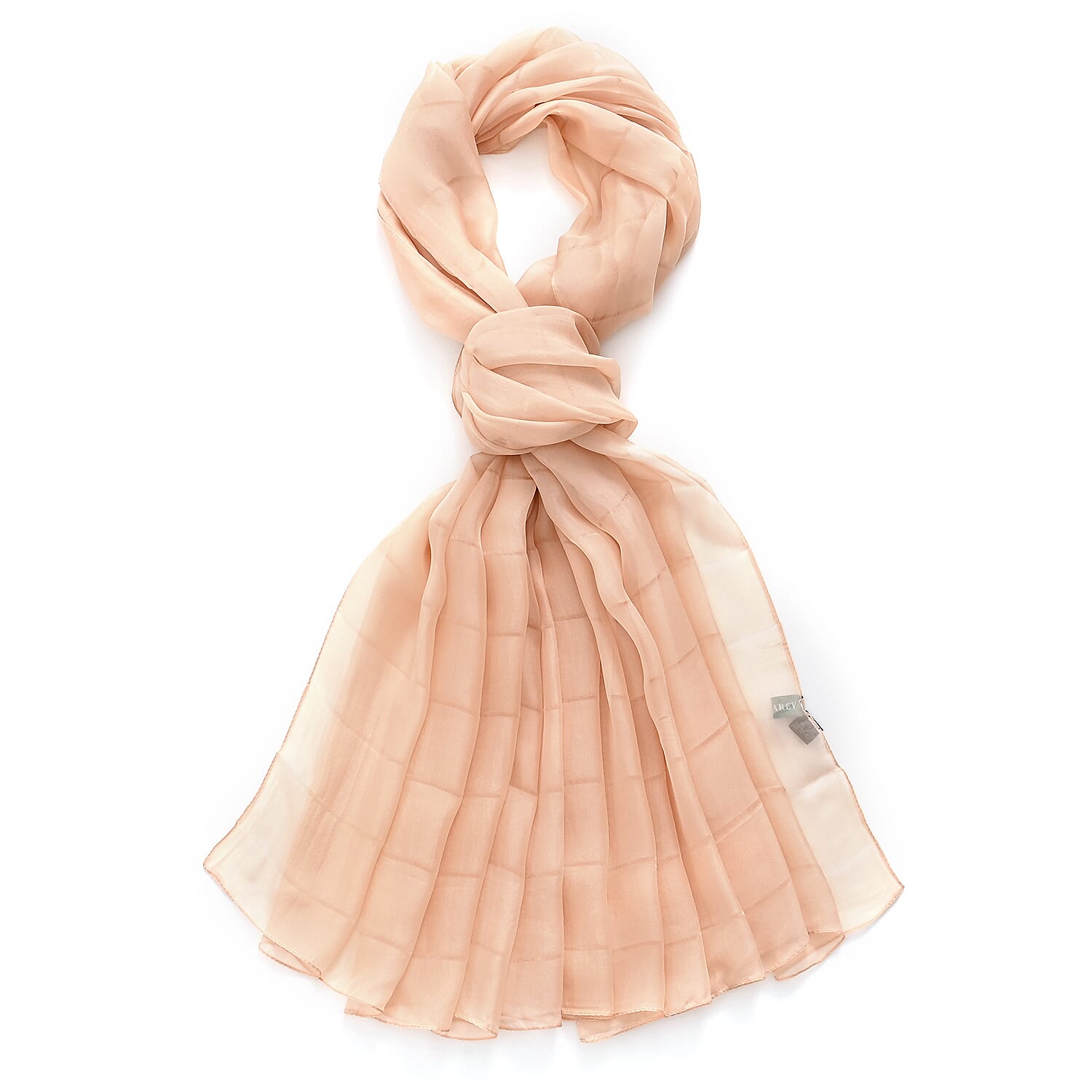 La Marey 100% Mulberry Silk Scarf (177 x 110 cm) - Beige 8319336 5