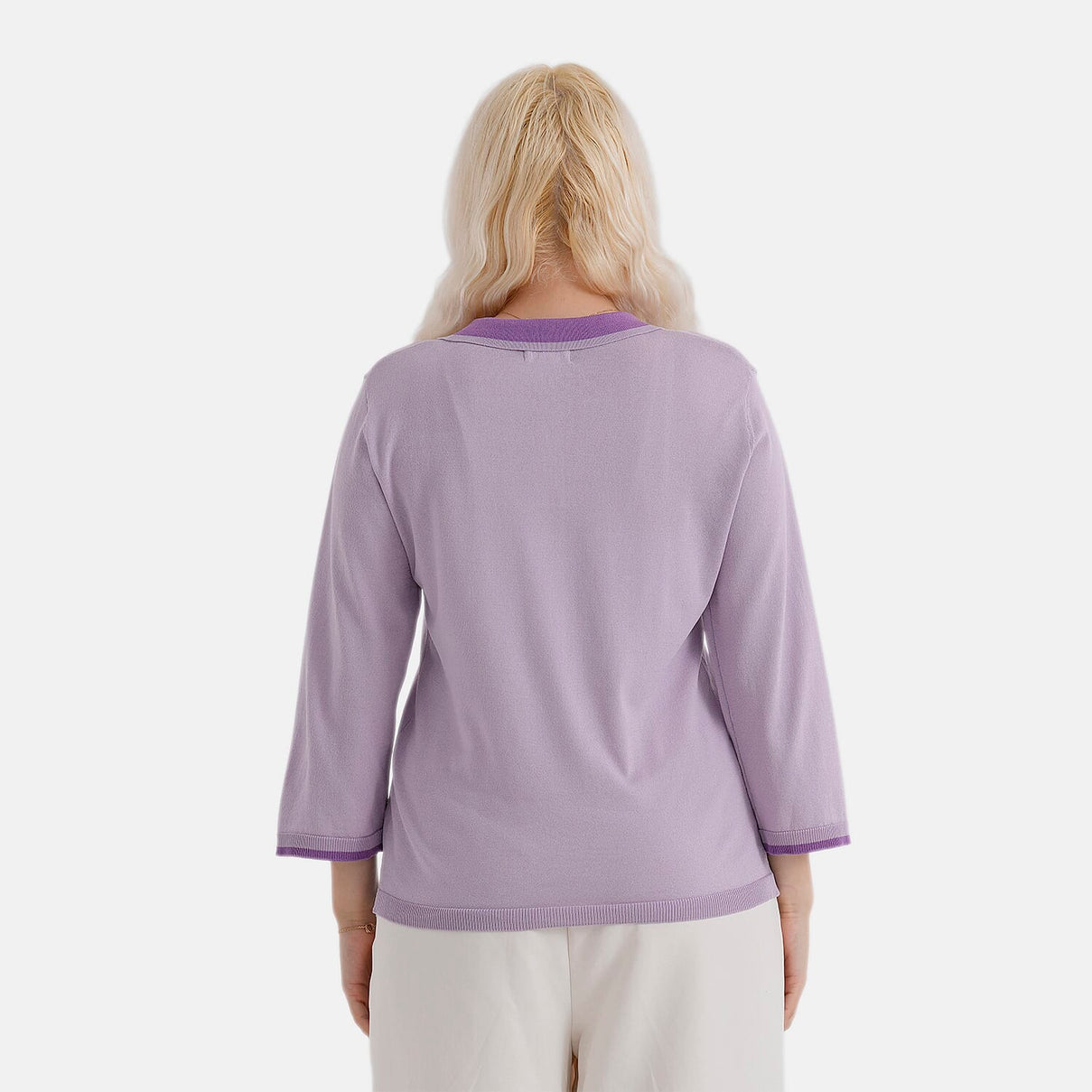 La Marey Light Knitted Polo Shirt (Size S, Fit 8 To 10) - Purple V32529978 3