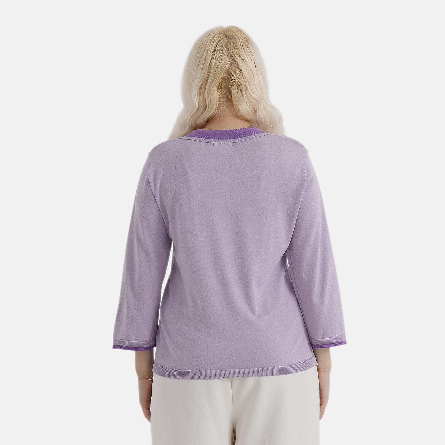 La Marey Light Knitted Polo Shirt (Size S, Fit 8 To 10) - Purple V32529978 3