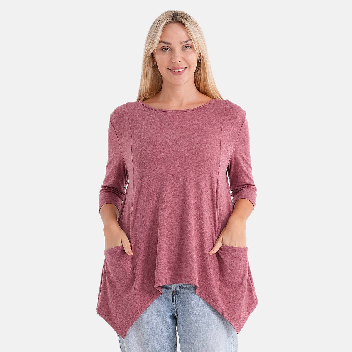 La Marey Soft-Touch Asymmetric Top (Size 8 To 10) - Rose V32530124 0