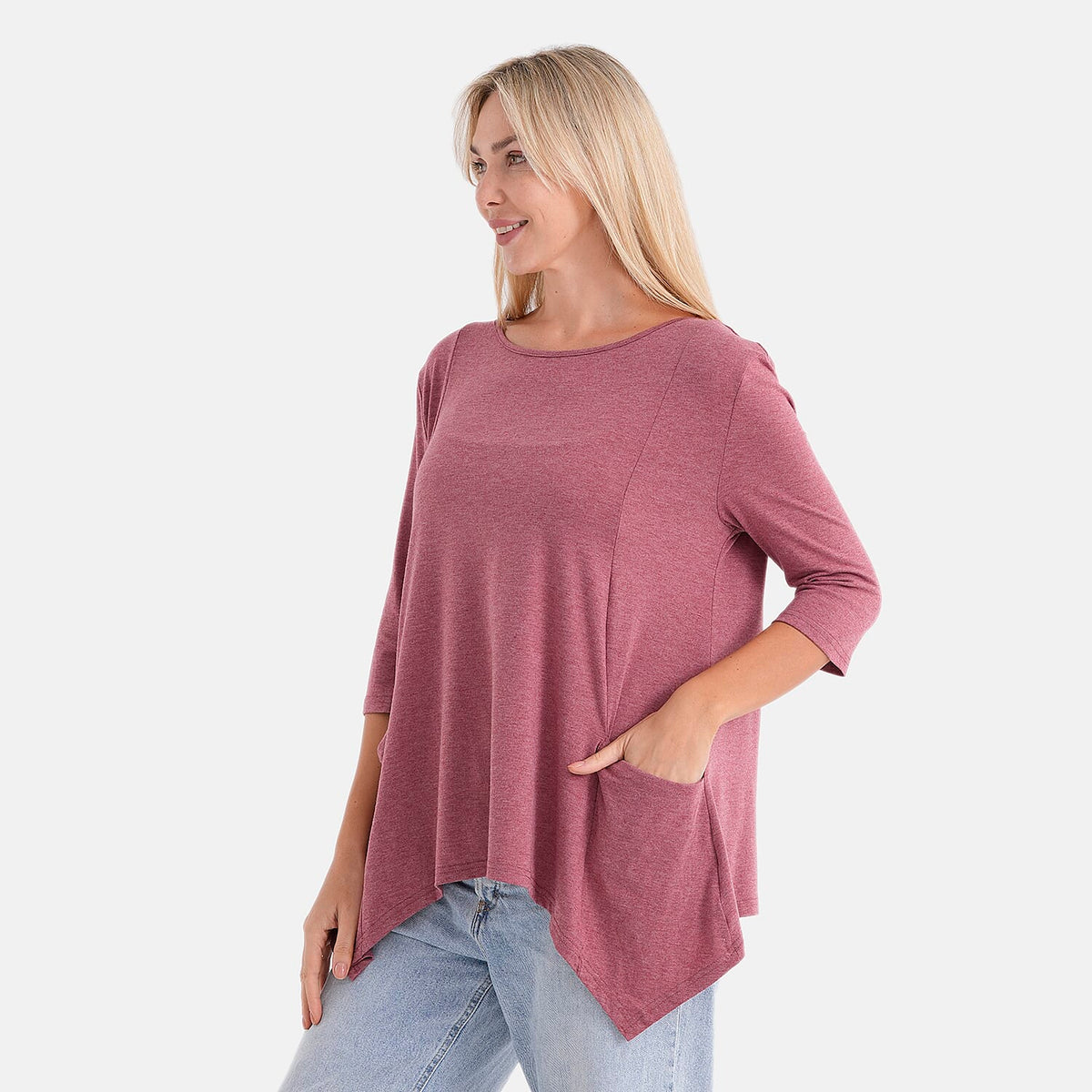 La Marey Soft-Touch Asymmetric Top (Size 8 To 10) - Rose V32530124 3