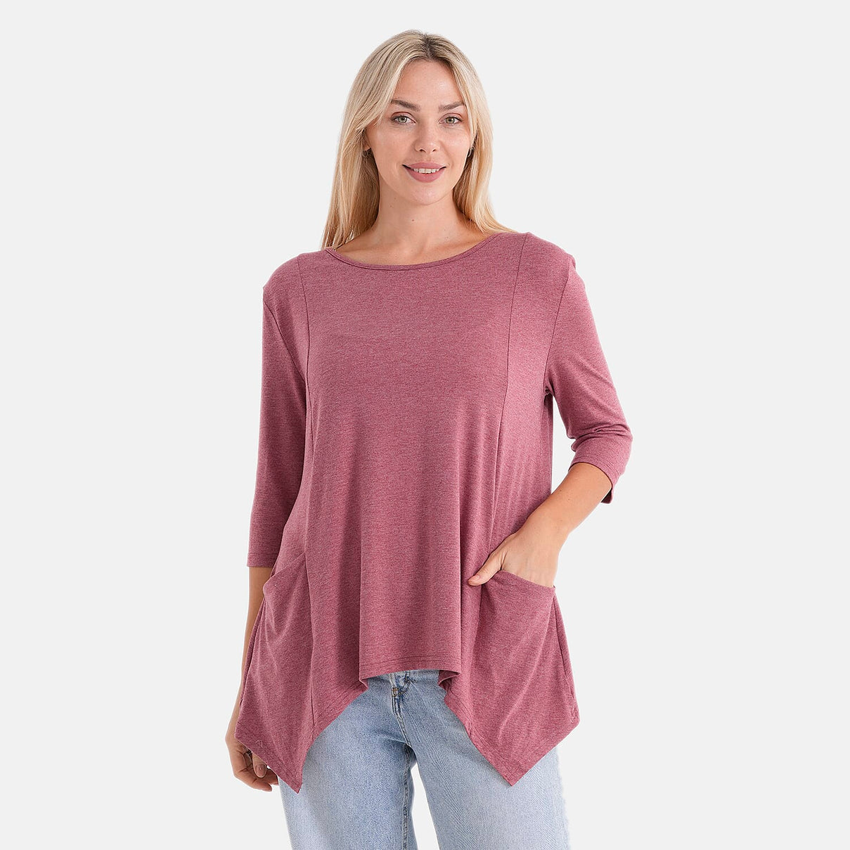 La Marey Soft-Touch Asymmetric Top (Size 8 To 10) - Rose V32530124 4
