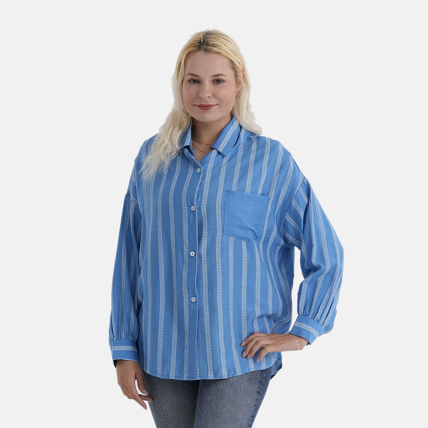 La Marey Striped Relaxed Fit Shirt V32534031 0