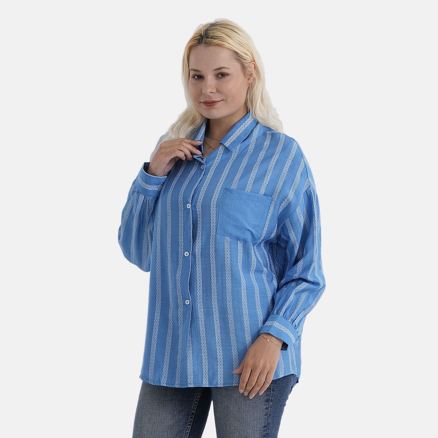 La Marey Striped Relaxed Fit Shirt V32534031 4