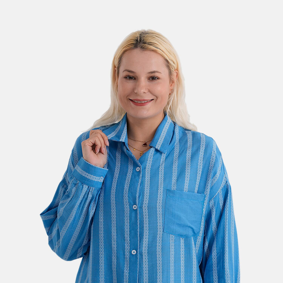 La Marey Striped Relaxed Fit Shirt V32534031 5
