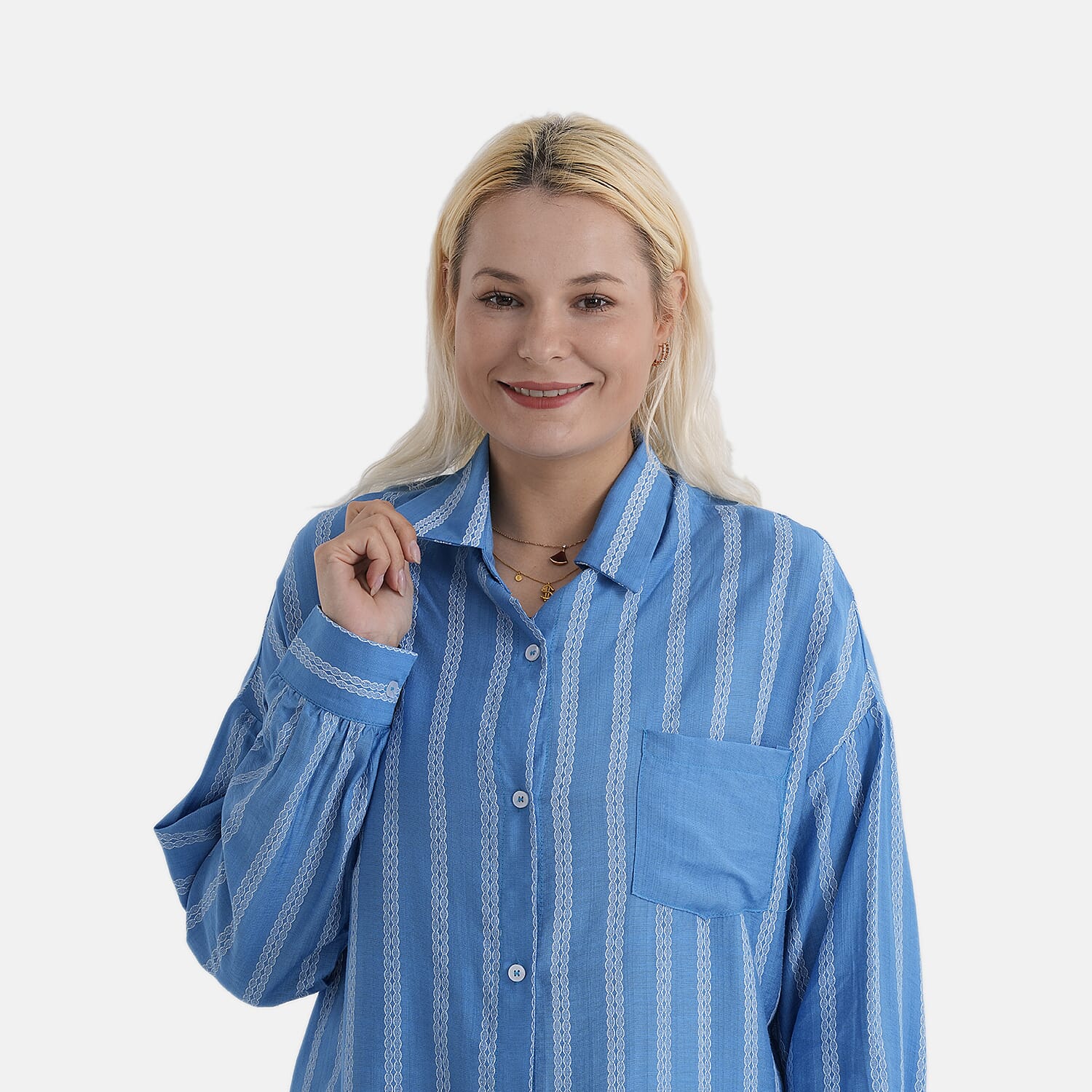 La Marey Striped Relaxed Fit Shirt V32534031 5