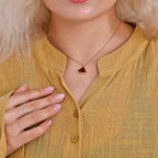 La Marey Cotton Blend 3-4 Sleeve Shirt (Size L) - Yellow