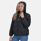 La Marey Lightning-Patterned Jacket (Size 16 to 18) - Black