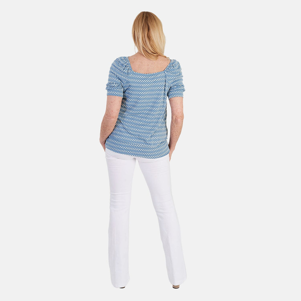 La Marey Short Sleeve Aop Top (Size 18) - Light Blue V32576578 1