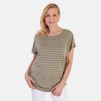 La Marey Short Sleeve Aop Top (Size 20) - Olive