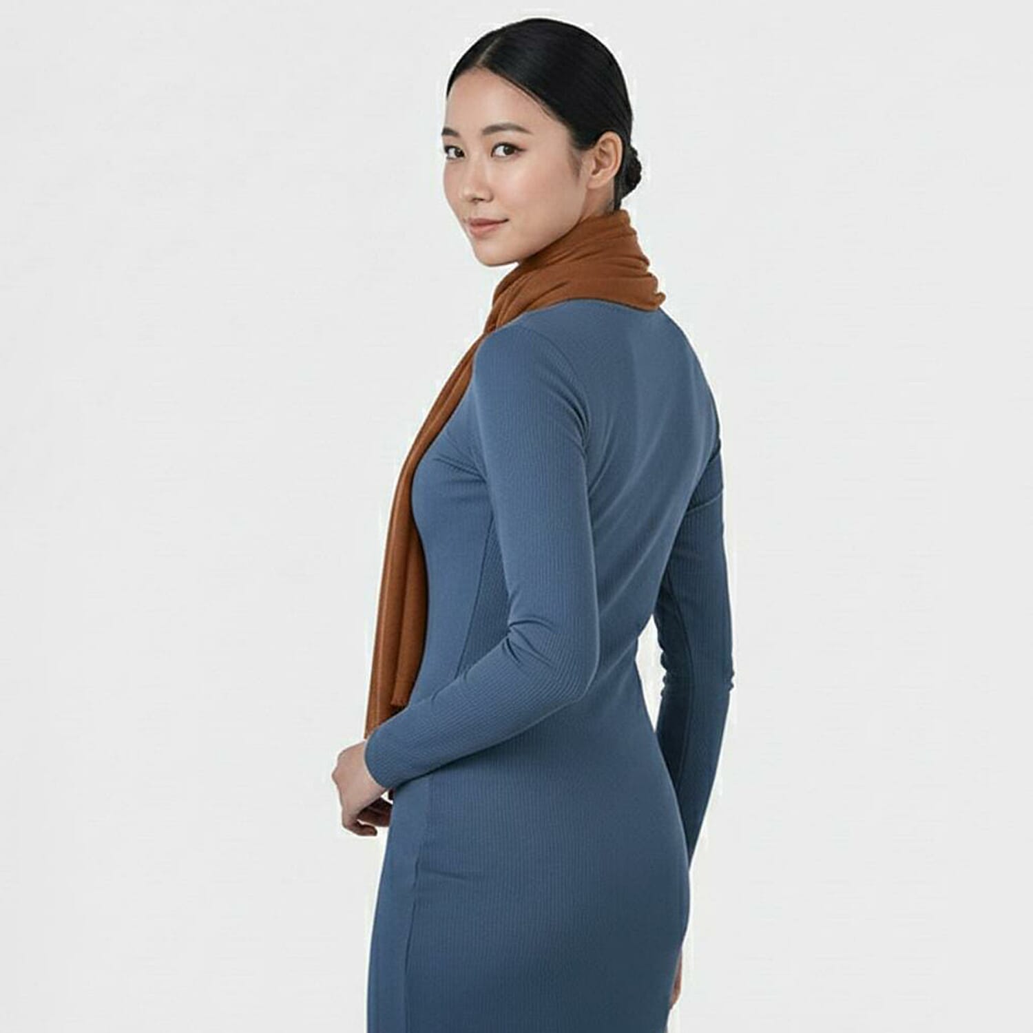 La Marey Signature 100% Cashmere Wool Scarf (Size 195 x 70 Cm) -Mocha 8232872 2