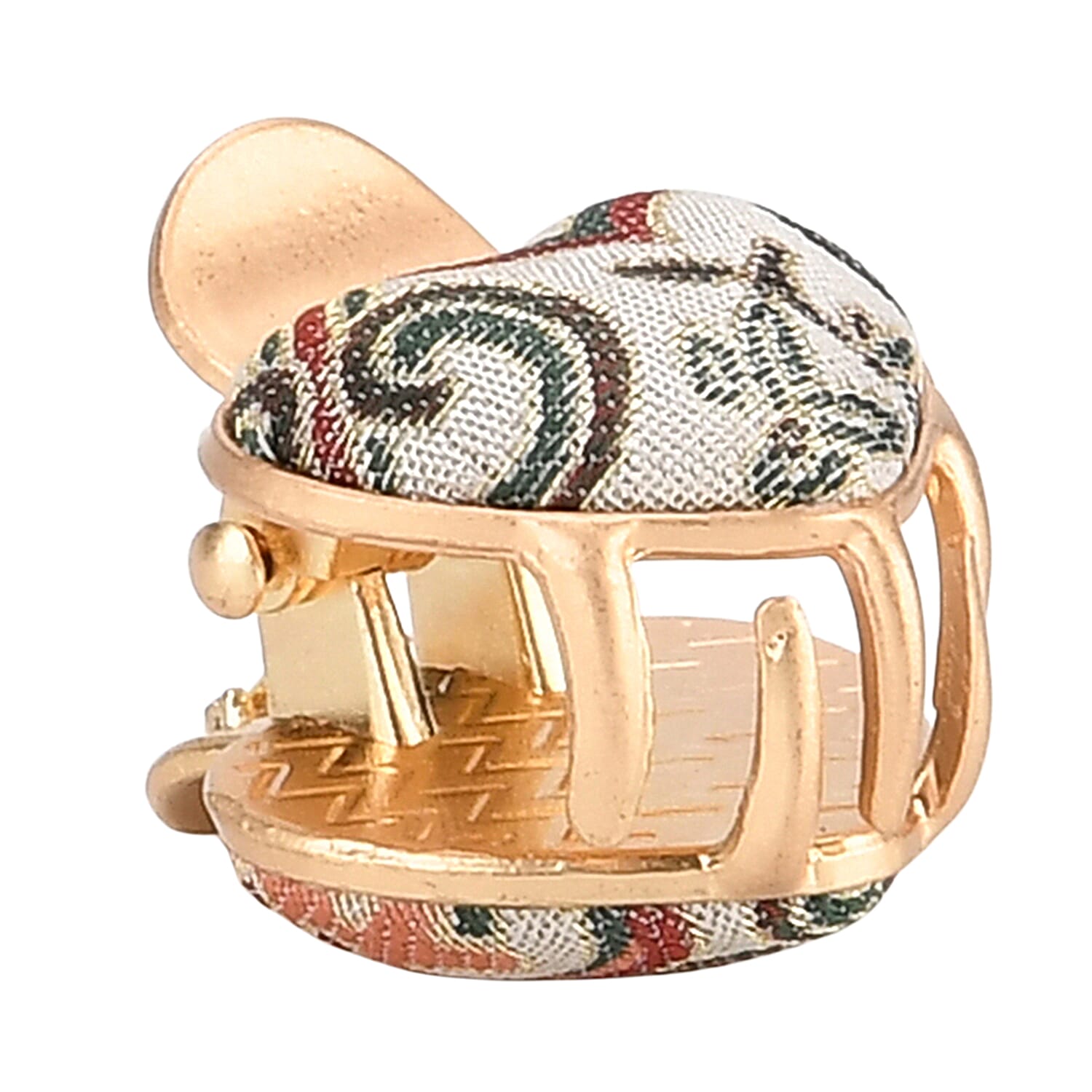 La Marey Signature Mulberry Silk Multicolour Hairpins &amp; Push Back Earring Set V32538074 6