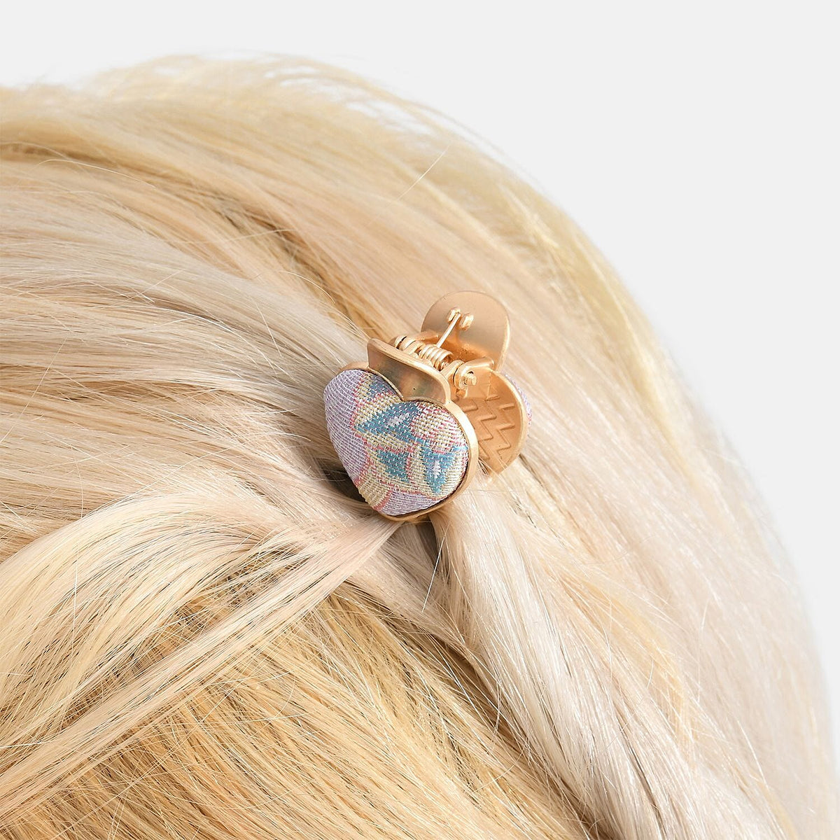 La Marey Signature Mulberry Silk Multicolour Hairpins &amp; Push Back Earring Set V32524897 4