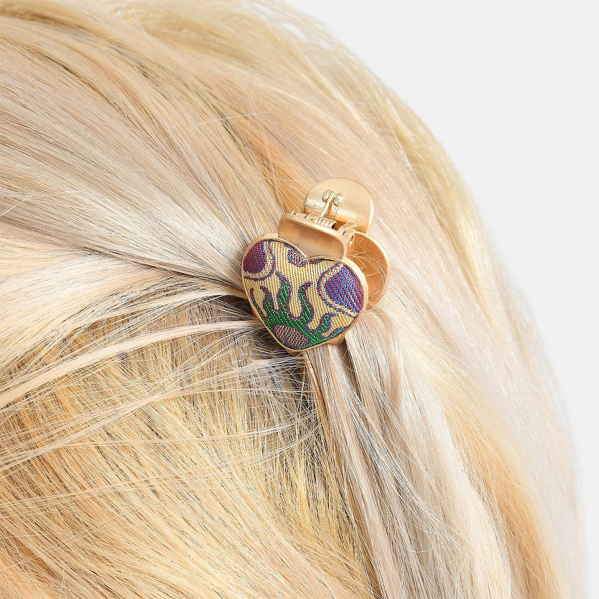 La Marey Signature Mulberry Silk Multicolour Hairpins &amp; Push Back Earring Set V32524898 4
