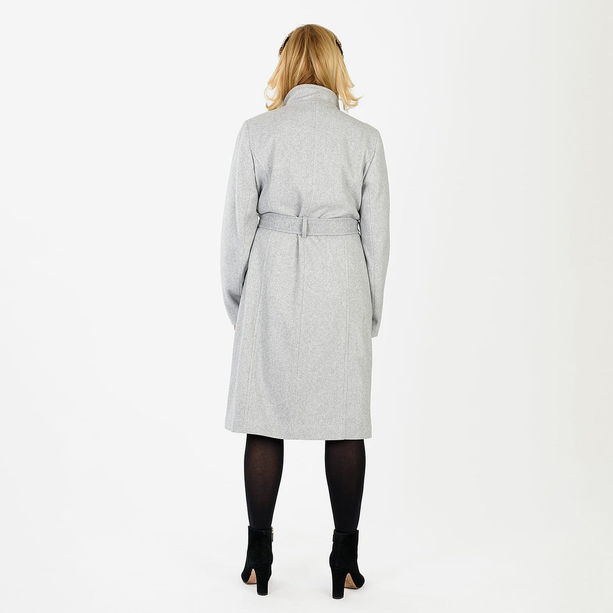La Marey Signature Wrap Coat (Size L) - Grey 8247822 4