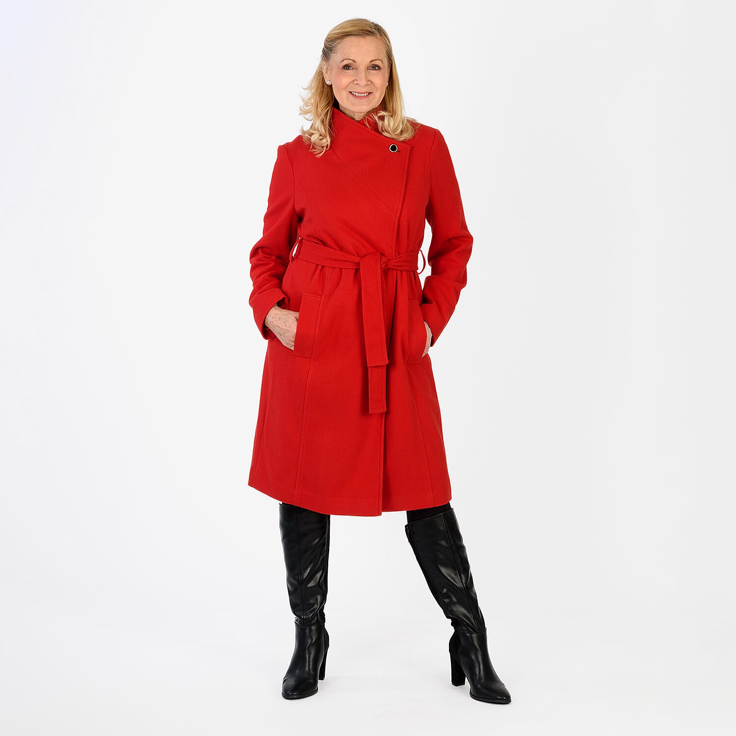 La Marey Signature Wrap Coat (Size 16-18) - Red 8247818 0