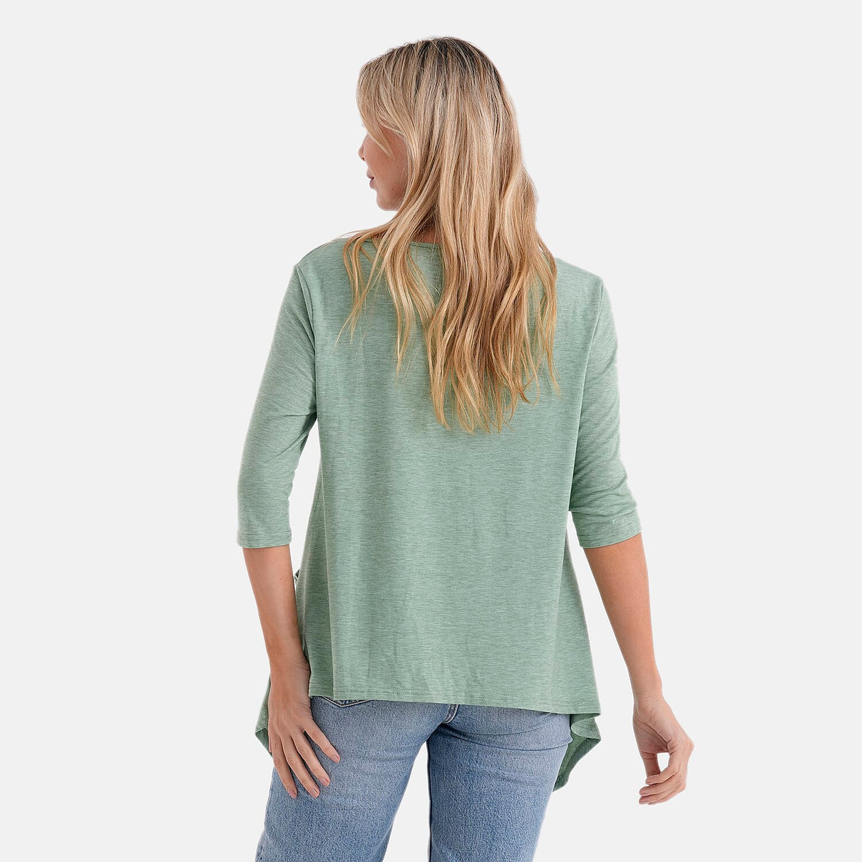 La Marey Soft Touch Asymmetric Top (Size 16 to 18) - Green V32534749 3