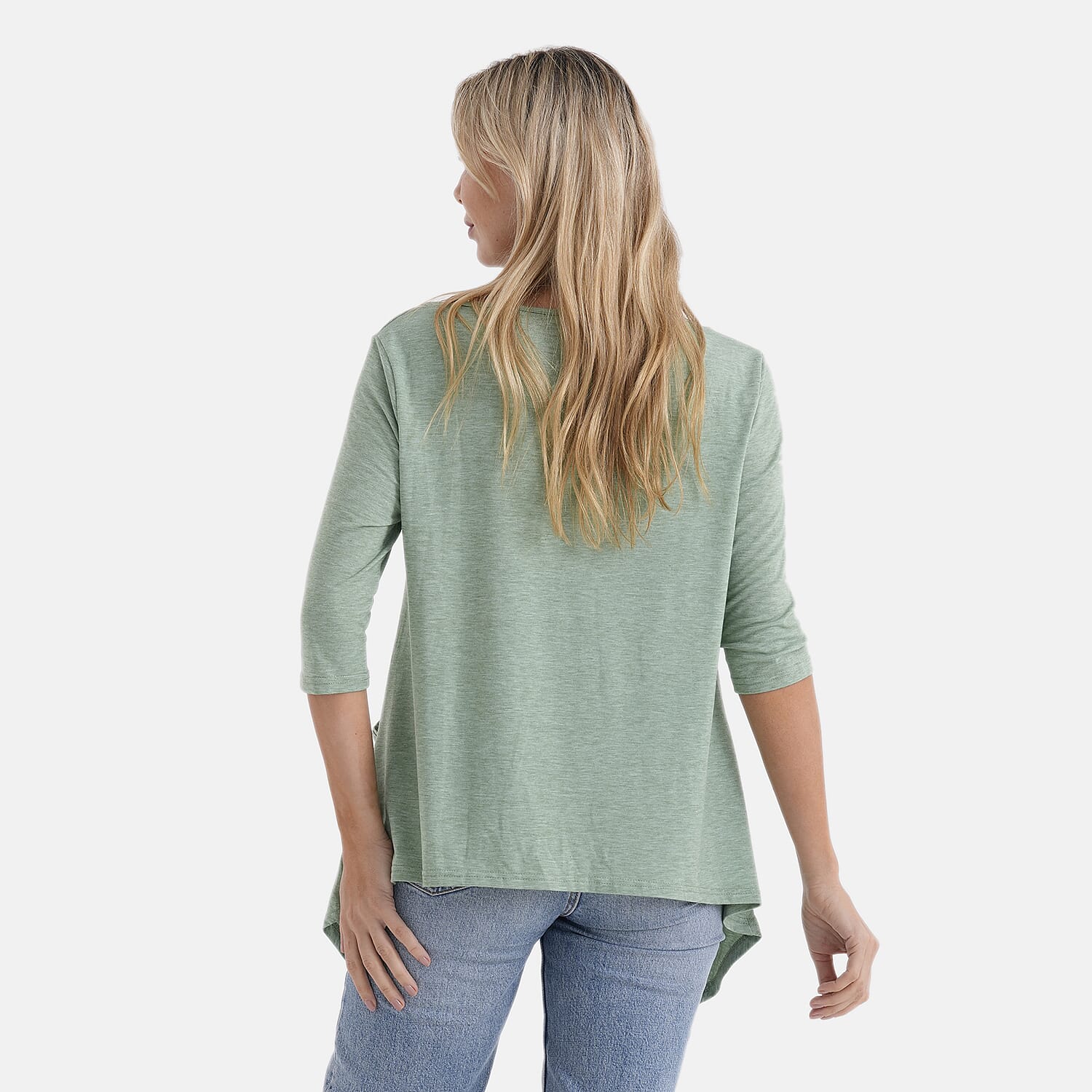 La Marey Soft Touch Asymmetric Top (Size 16 to 18) - Green V32534749 3