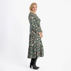 La Marey Soft Touch Knitted Shirred Dress (Size XL) - Green