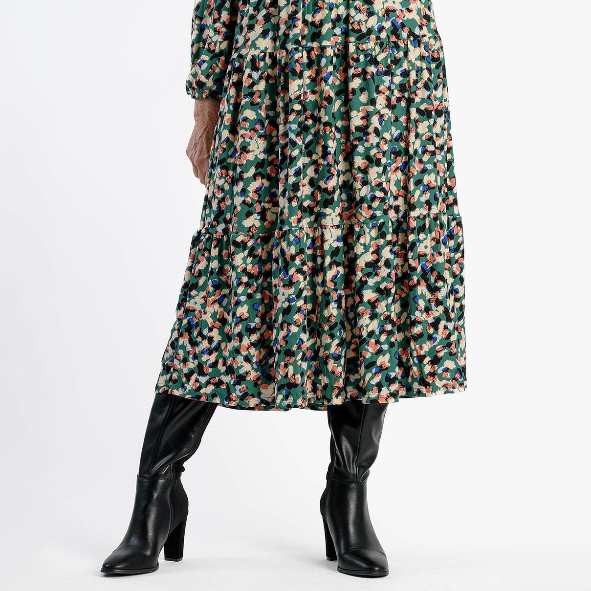 La Marey Soft Touch Knitted Shirred Dress (Size XL) - Green 8111562 5