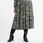 La Marey Soft Touch Knitted Shirred Dress (Size XL) - Green