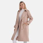 THE SHOWSTOPPER OFFER-- - Maisi Trench Coat (Size XL) - Beige