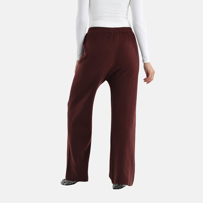 LA Marey Knit Trousers (Size L) - Brown 8231408 2