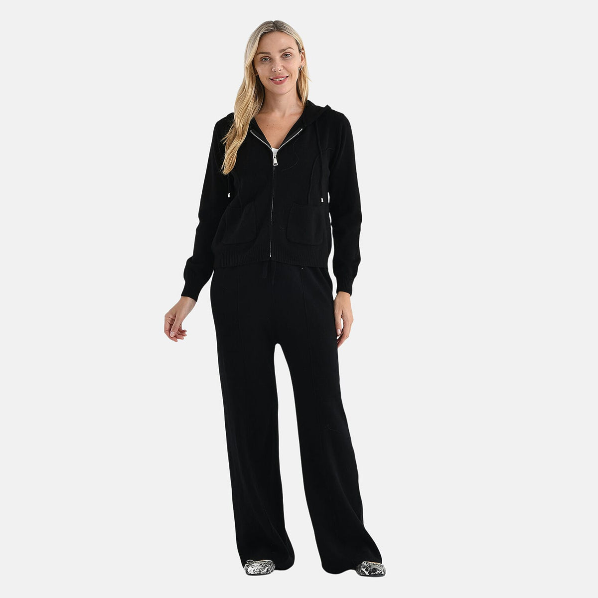 LA Marey Knit Trousers (Size M, 12-14) - Black V32556868 0