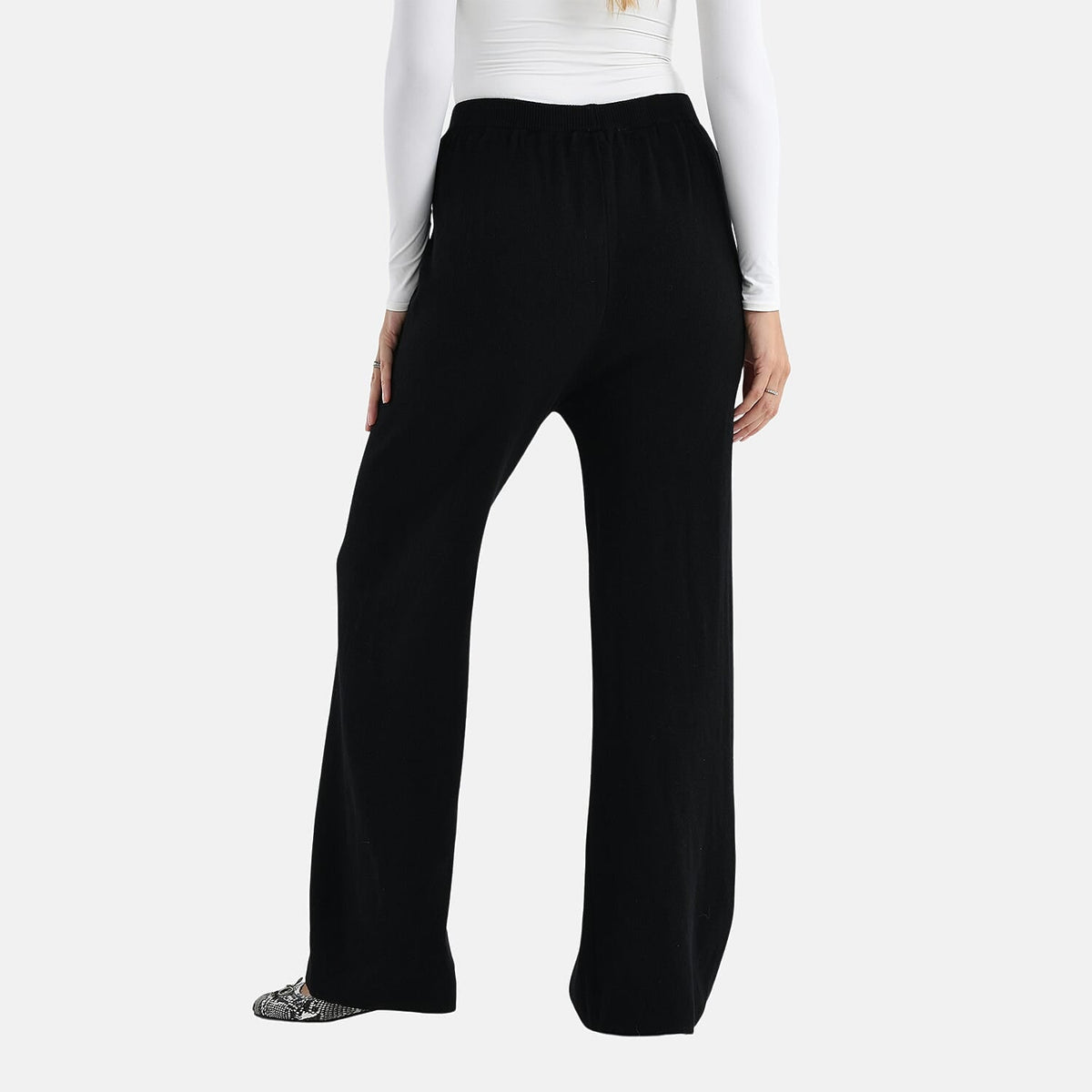 LA Marey Knit Trousers (Size M, 12-14) - Black V32556868 1