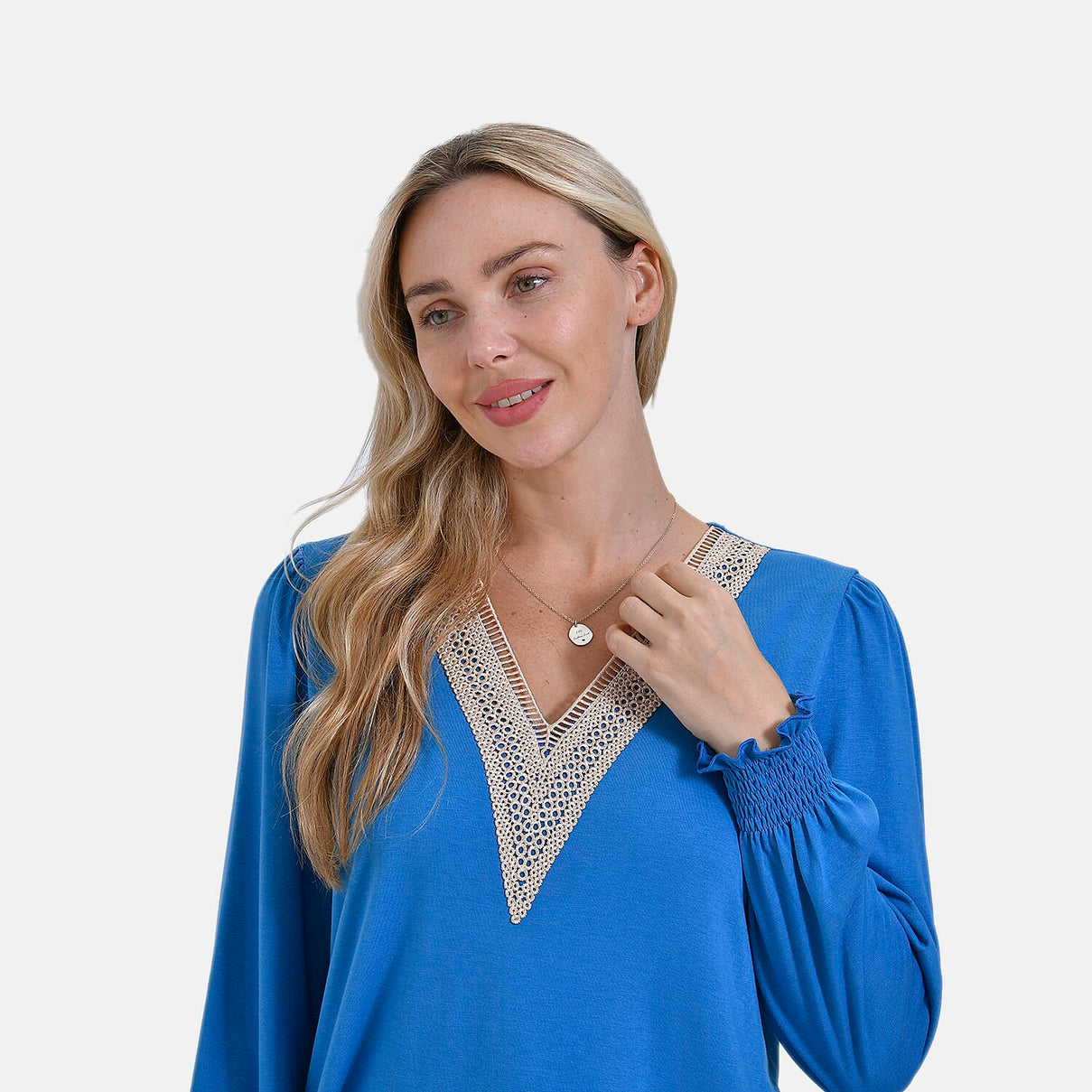 La Marey V-Neck Long Sleeve Jersey Top 7811202 4