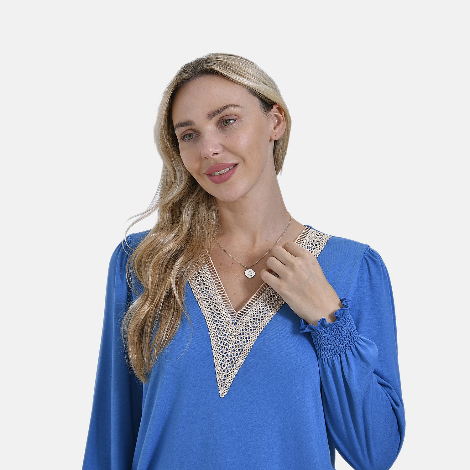 La Marey V-Neck Long Sleeve Jersey Top 7811202 4