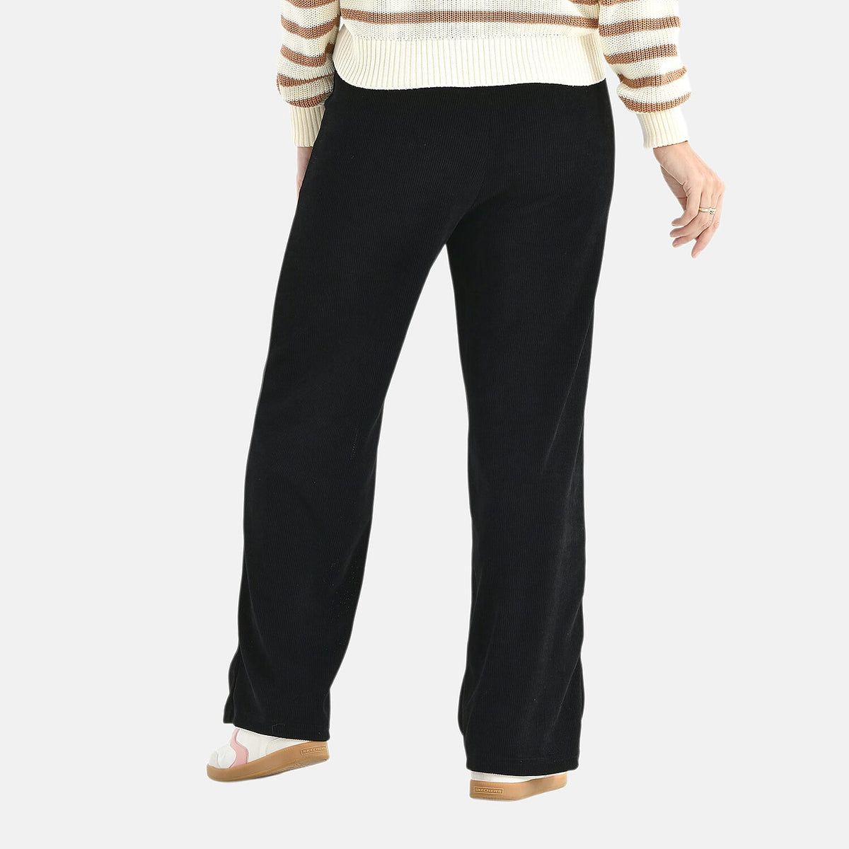 La Marey Straight Leg Corduroy Trousers (Size 8 to 10) - Black V32569499 3