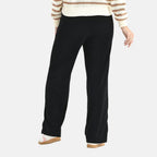 La Marey Straight Leg Corduroy Trousers (Size 8 to 10) - Black
