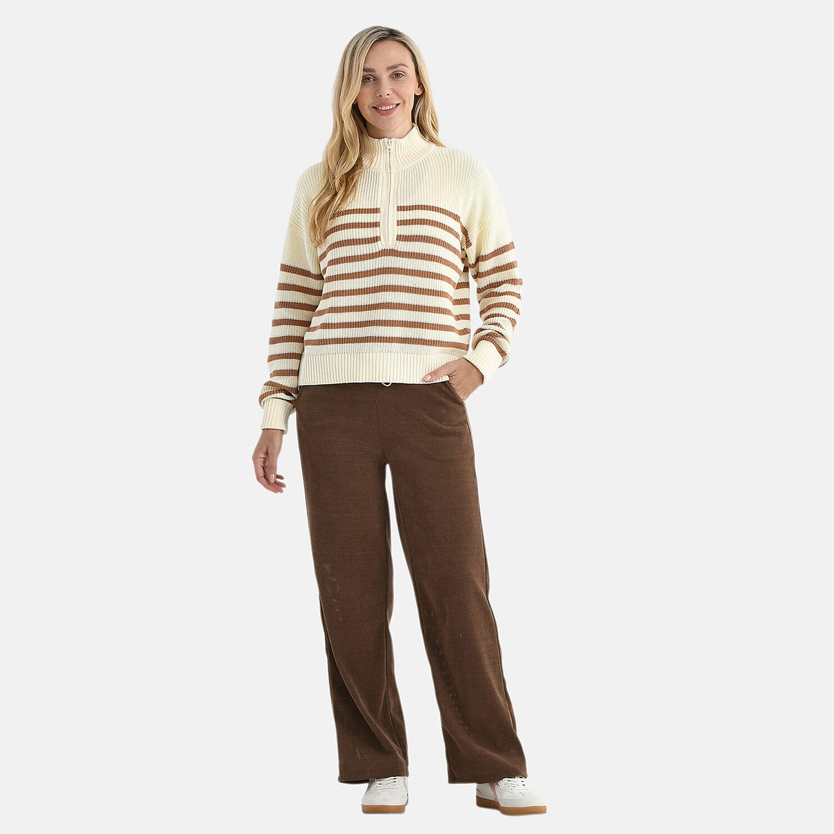 La Marey Straight Leg Corduroy Trousers (Size 14-16) - Brown 8299809 0