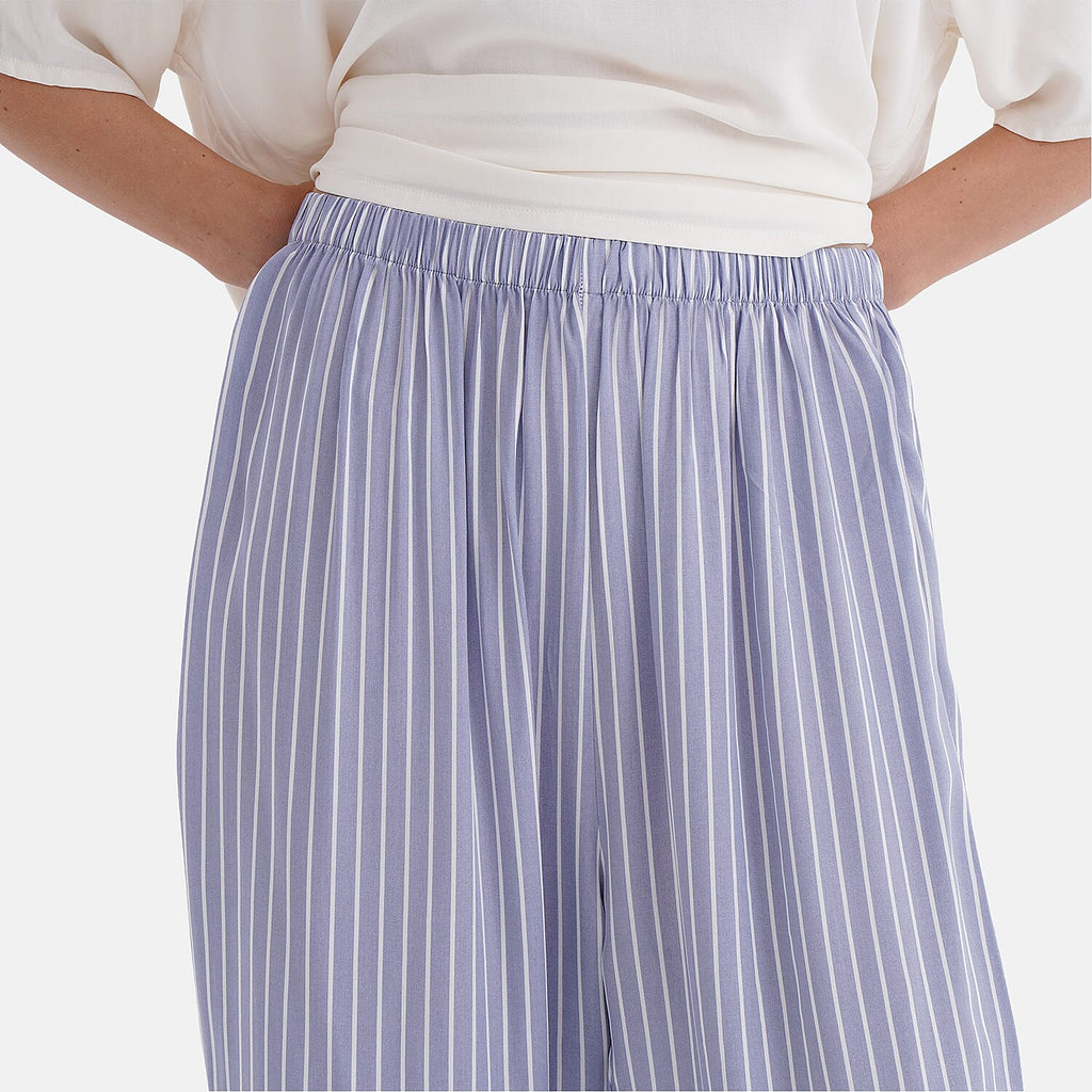 La Marey Striped Loungwear  - Blue & Blue