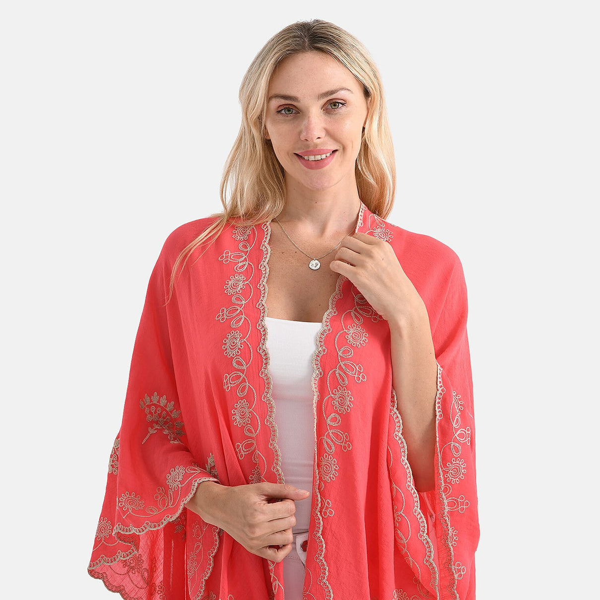 La Marey Stylish Embroidery Short Kimono (One Size) 8110400 11