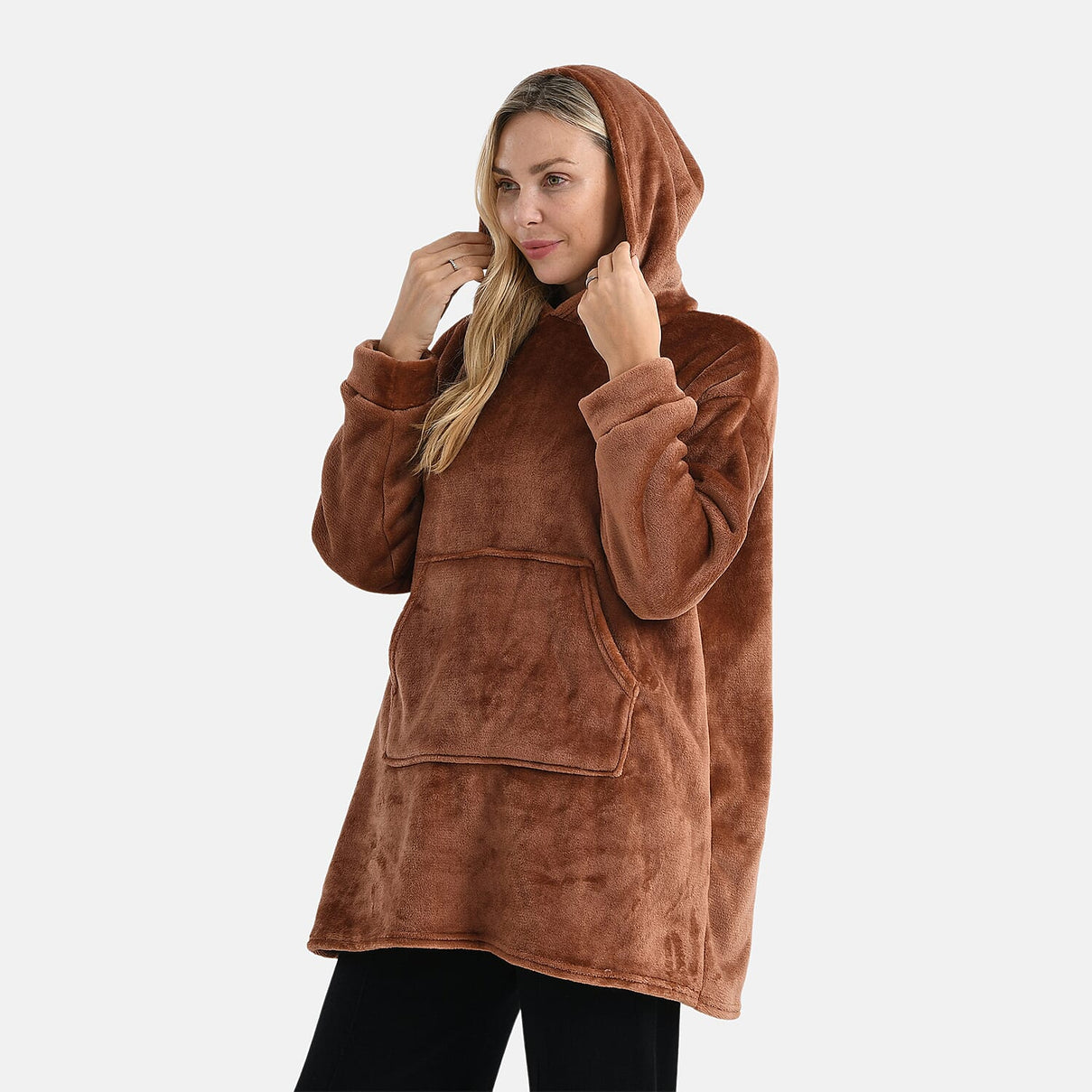 La Marey Super Soft and Warm Luxurious Sherpa Oversize Hoodie (One Size) 8234395 5