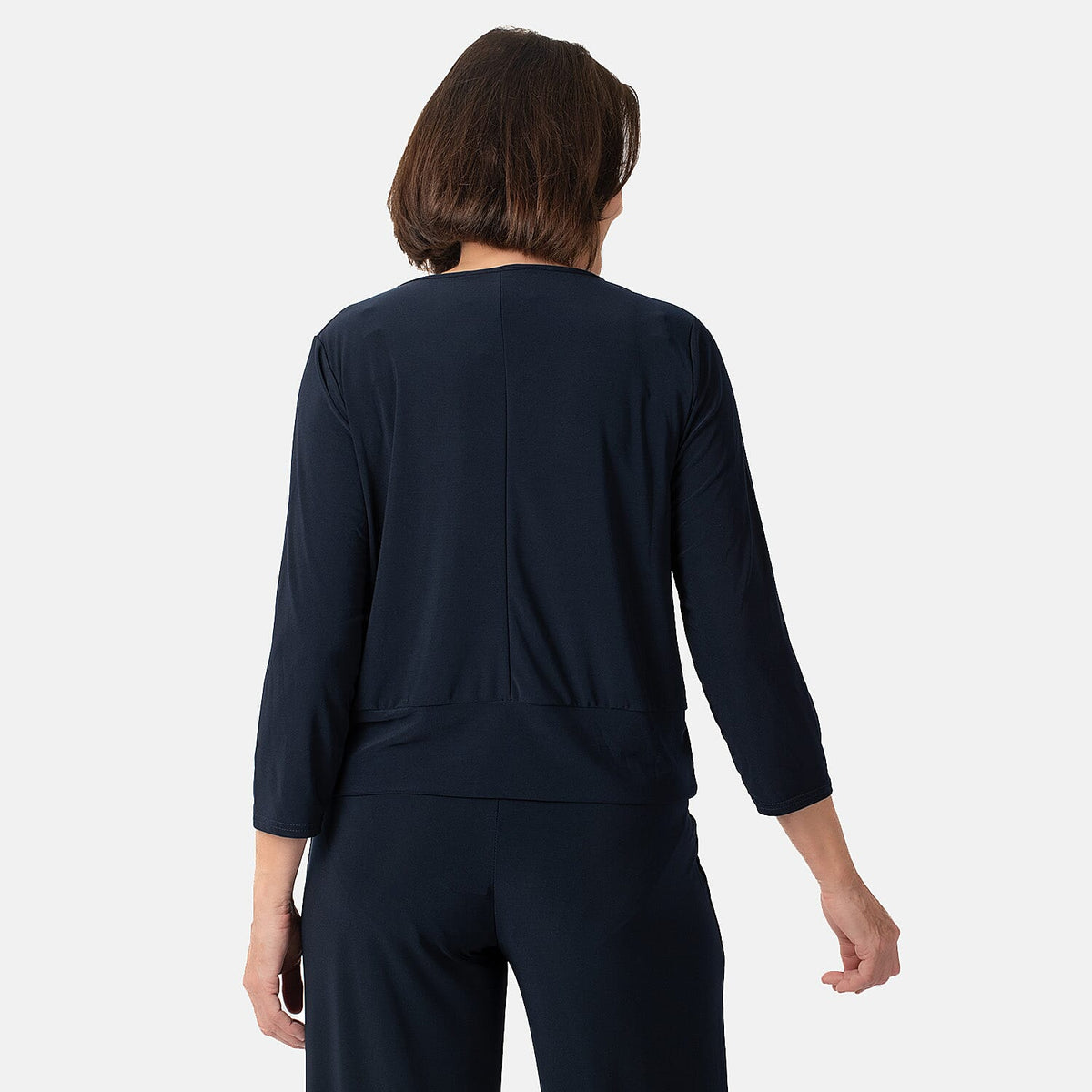 La Marey Side Knot Detail Top (Size S) - Navy V32528895 3
