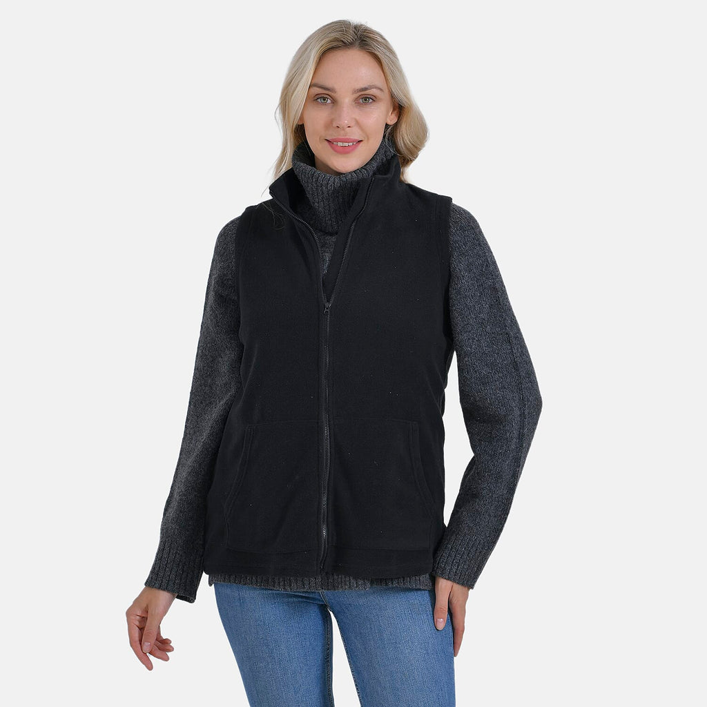 La Marey Turtle Neck Gilet (Size 8 to 10) - Black