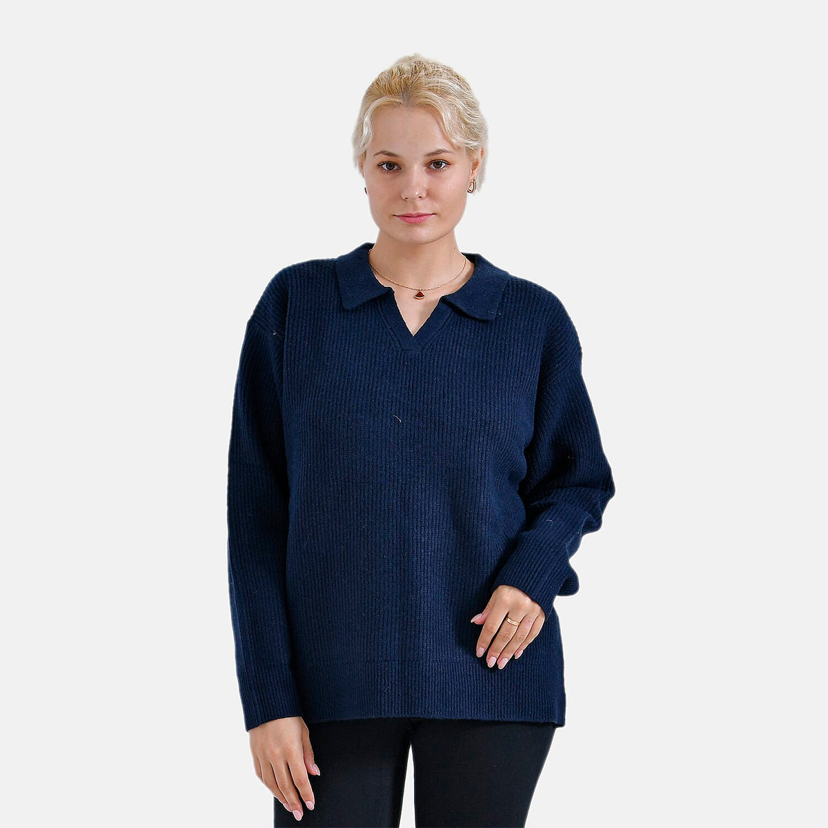 La Marey Polo Jumper (Size 20 to 22) - Navy 7856952 2